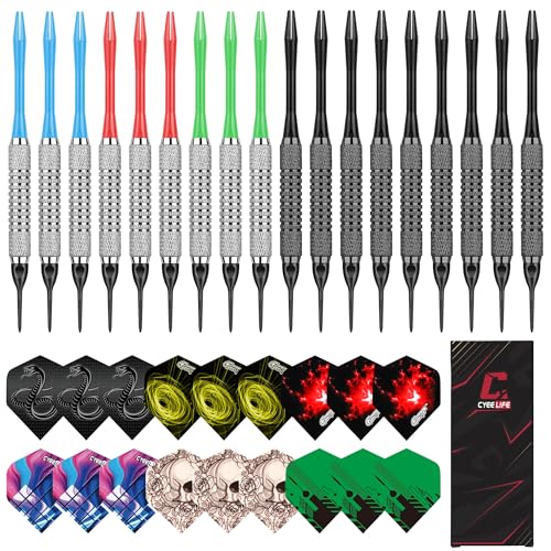 Soft Tip Darts Set - 18 Premium Darts for Electronic Boards