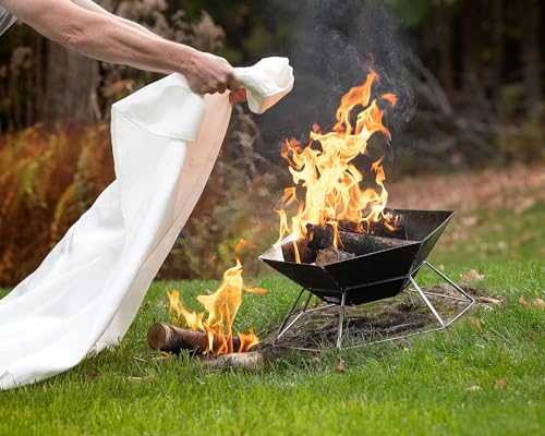Emergency Fire Blanket - 39x39 Inch Flame Retardant Fabric, 1 Pack