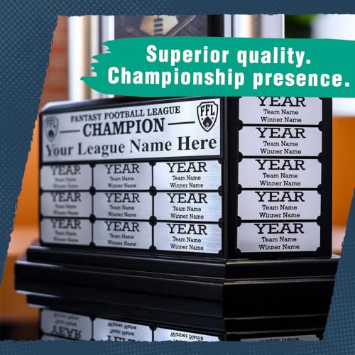 26" Fantasy Football Trophy - 19-Year Perpetual Award, Customizable