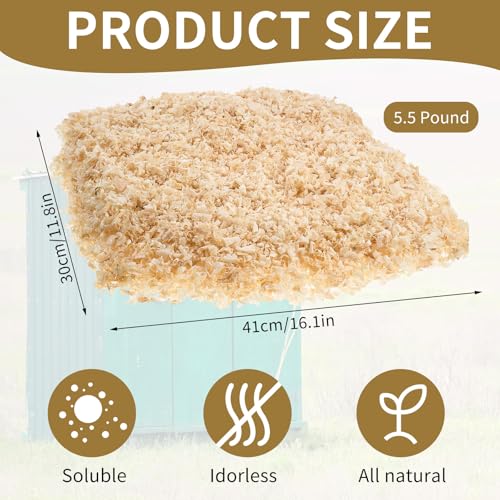 LEIFIDE 5.5 Pounds Natural Composting Toilet Sawdust - Organic, No Chemicals