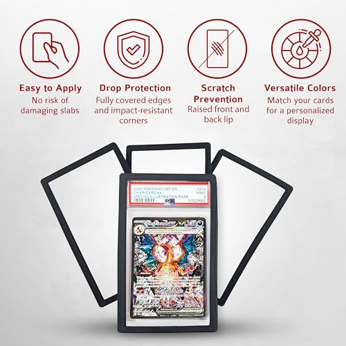 PSA Slab Bumper - Secure Fit TPU Protector for Graded Cards, Frost - 1 Pack