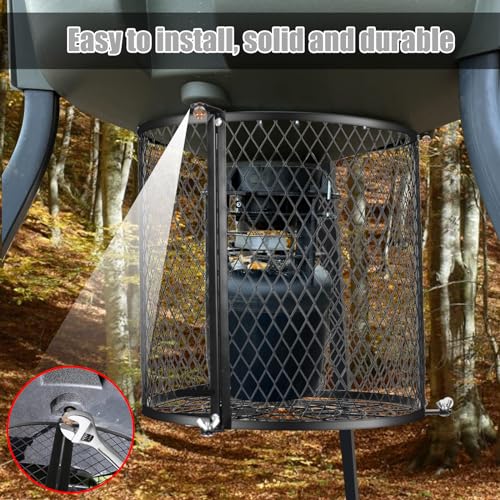 Deer Feeder Varmint Guard - All-Weather Wildlife Protection Cage, 12.3" x 11.8"