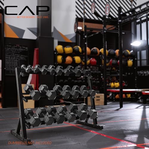 3-Tier Dumbbell Rack - Heavy-Duty Steel Weight Storage for Home Gym