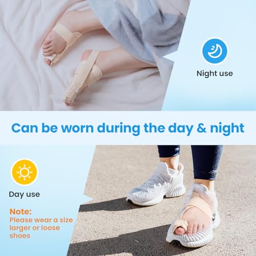 Beige Left Big Toe Splint Support Brace for Fracture & Injury Recovery