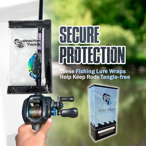 Large 10-Pack Clear PVC Fishing Lure Wraps for Treble Hooks, Water-Resistant Tackle Storage