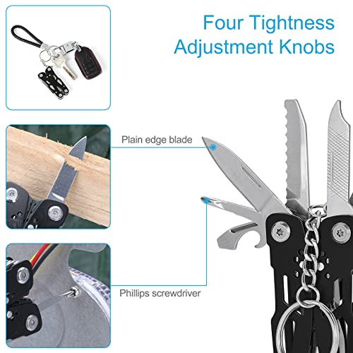 2PCS Bovgero Mini Multitool Pliers 15 in 1, Handmade Multi Tool