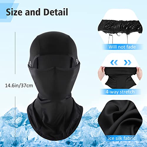 Cooling UV Balaclava Face Mask,Summer Ice Silk for Motorcycle