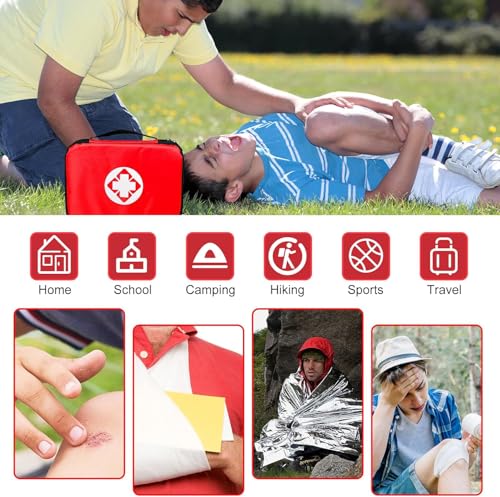 300-Piece Compact First Aid Kit for Home, Travel & Outdoor