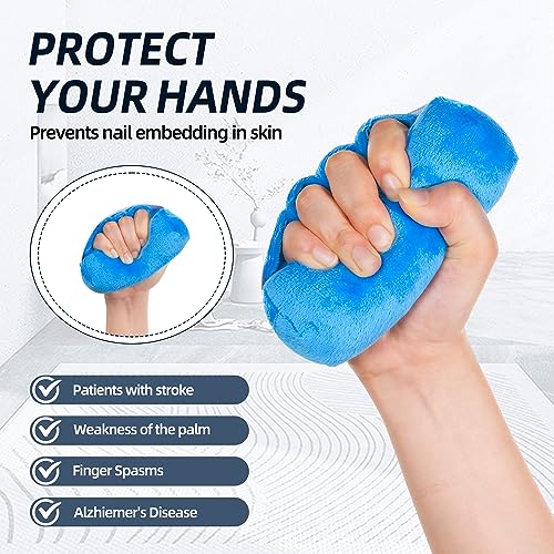 1pc Hand Contracture Cushion for Elderly Rehab Palm Grip Hand Support with Elastic Band