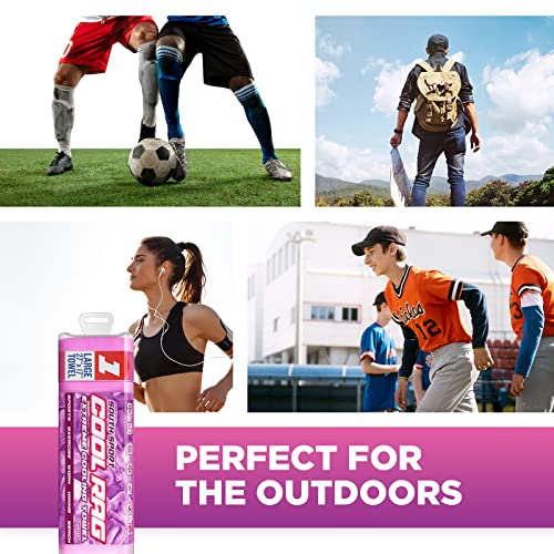 South Sport Pink Tube Cooling Towel for Heat Relief - Instant Neck & Body Cooling