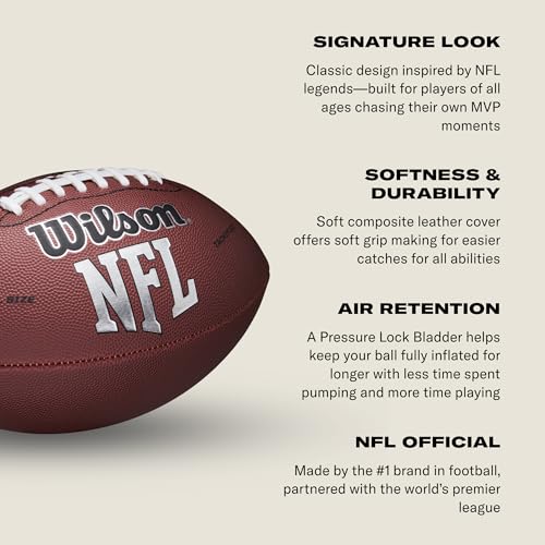 NFL Recreational Football - PeeWee Size, Soft Grip