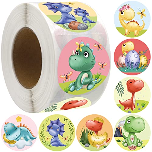 500-Piece Baby Dinosaur Sticker Set - Cute Decorative Labels for Kids