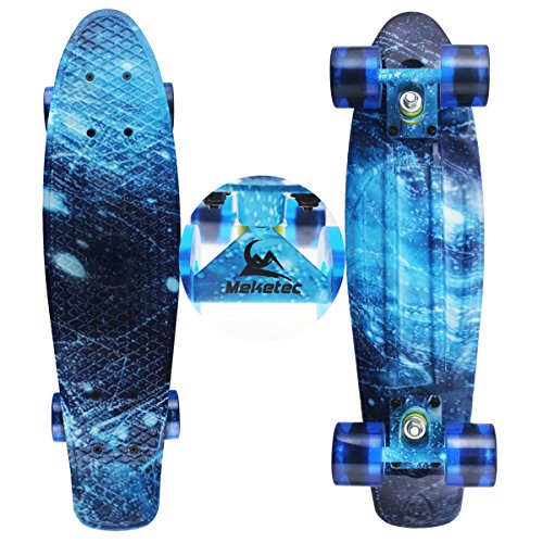 22 Inch Mini Cruiser Skateboard - Starry Sky Design