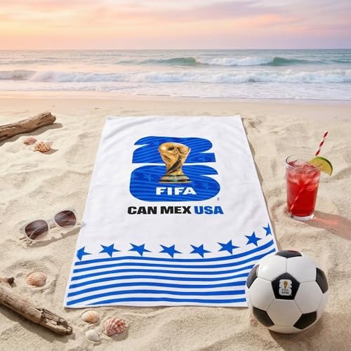 FIFA World Cup 2026 Emblem Towel - 30x60 Inch Velvet - Host USA