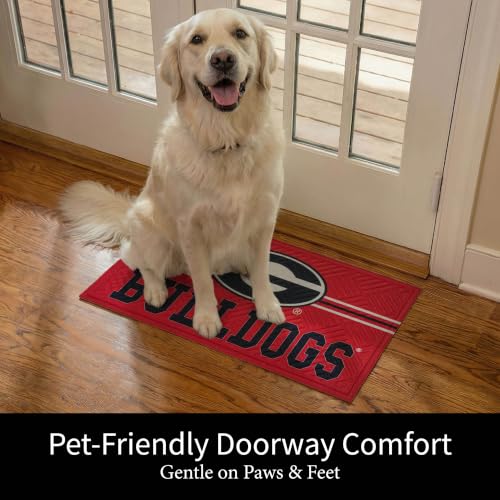 University of Georgia Embossed Doormat - 28x16 Inches