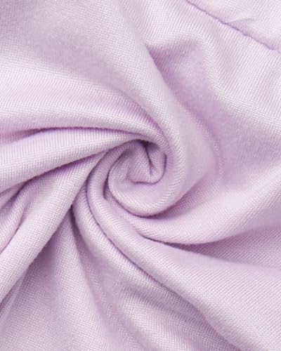 High Waist Stretchy Athletic Flare Leggings for Girls - Dark Lavender (7-8)