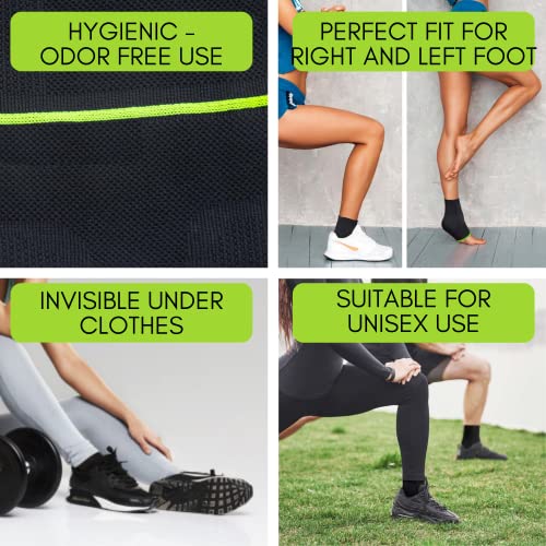 Ankle Compression Sleeve for Plantar Fasciitis Support - Large