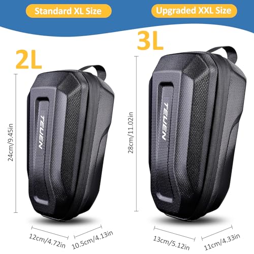 TEUEN Black 2L Universal Electric Scooter Storage Bag with Quick-Release