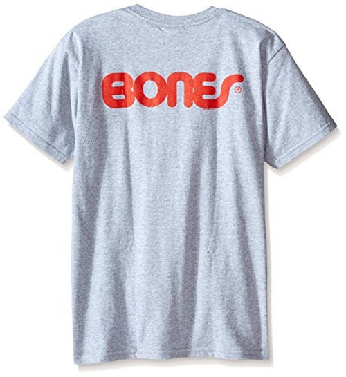Bones Bearings Swiss Text Heather T-Shirt, X-Large