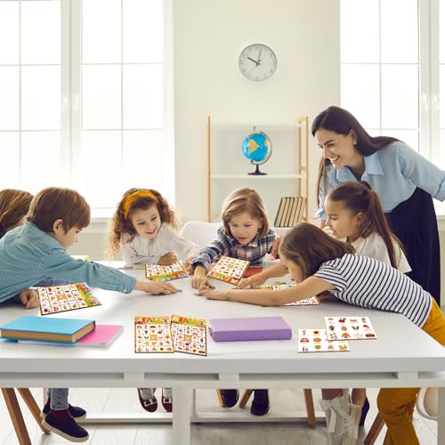 Fall Bingo Games Set for Kids & Adults - 24 Player Cards