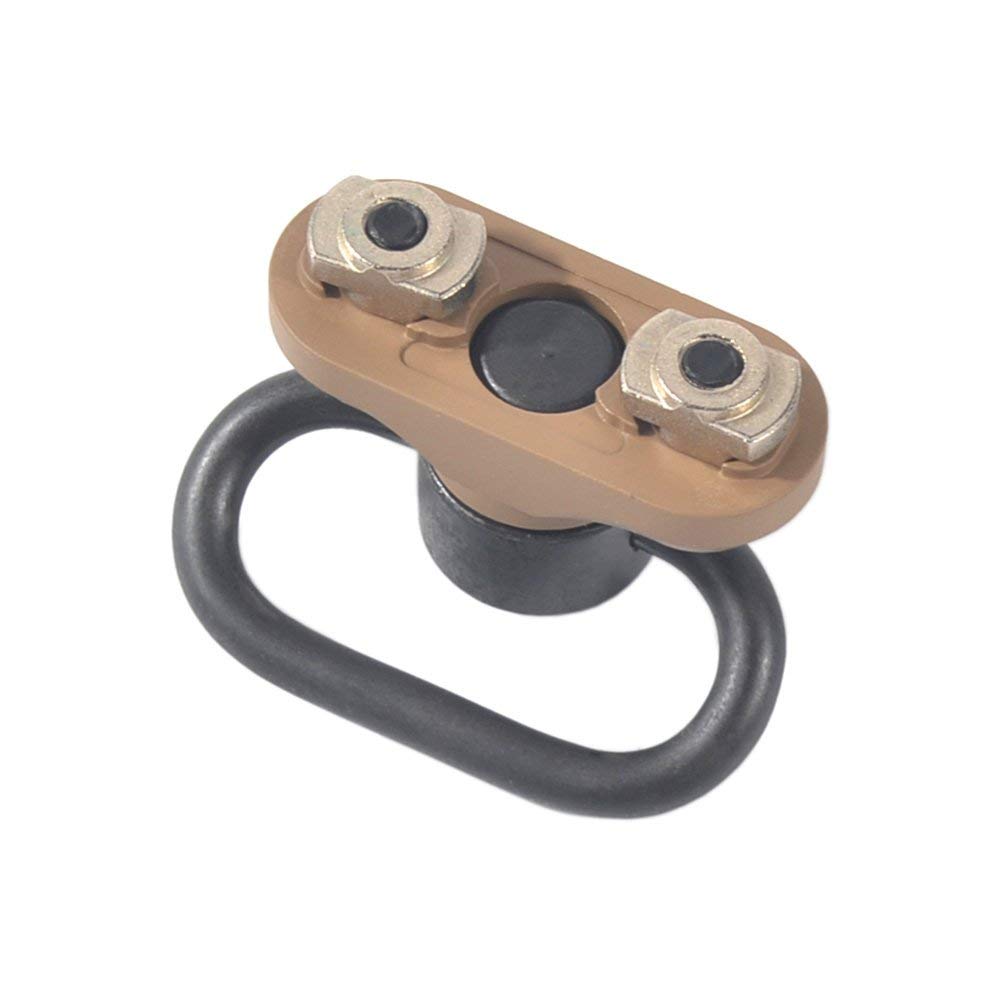 JIALITTE Mount Standard QD Swivel 1.25 Inch Adapter for Mlok Rail System (Sand)