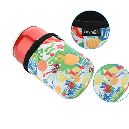 Mini Can Sleeves Insulators - 2 Pcs Soft Neoprene Cooling Covers for 7.5 Oz Cans