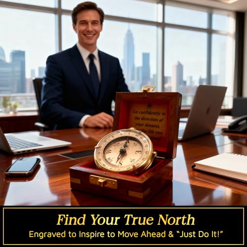 Dream Chaser Compass - Go Confidently Graduation Gift
