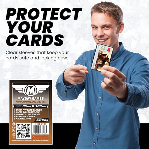 100 Clear Card Sleeves for 65x100mm Cards - Premium Protection