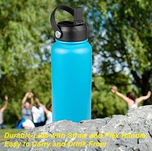 Hydro Flask Straw Lid - Replacement Cap for 32/40 oz Wide Mouth Bottles | Easy Flip Handle