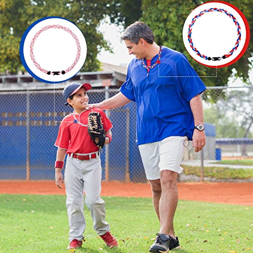 Braided Baseball Necklace for Sports Fans | Adjustable Nylon & Titanium