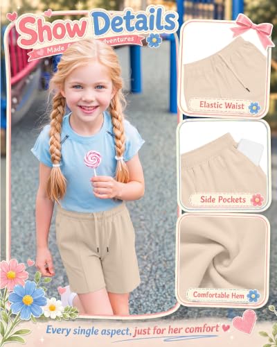 Girls Bermuda Shorts - 3 Pack for Summer Wear