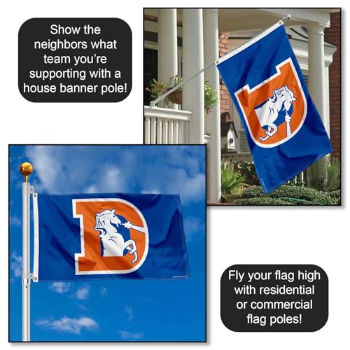 Denver Broncos Vintage Flag - 3 ft x 5 ft Polyester Banner