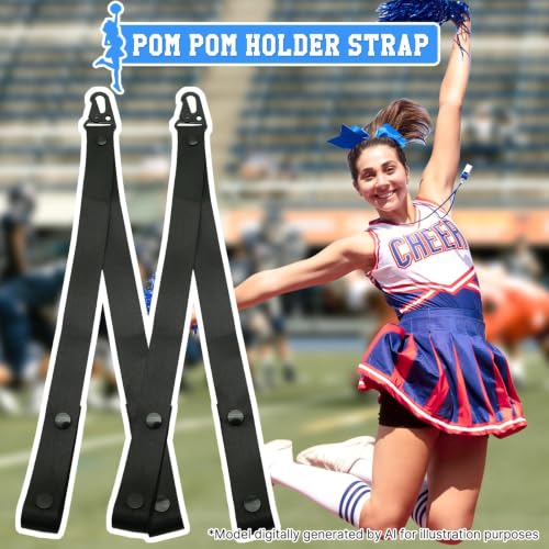 Pom Pom Holder Strap - Adjustable Length, 2 Pack