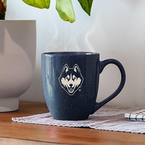 16 oz Speckled Ceramic Coffee Mug - UCONN Team Color