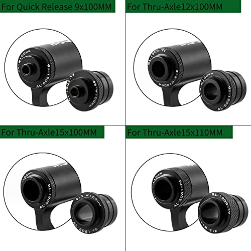 Upgraded Bike Fork Mount with Quick Release & 4 Adapters - Black