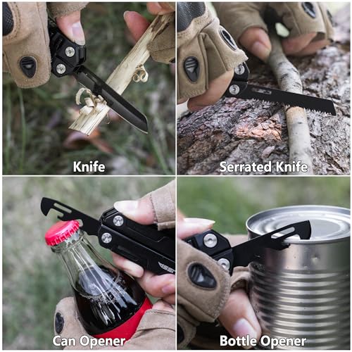 FLISSA 16-in-1 Multitool Wrench - Compact EDC Multi Tool for Camping & Everyday Use