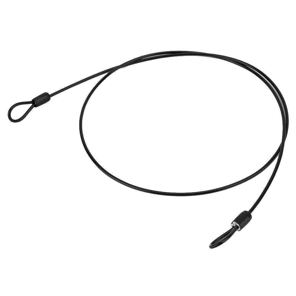Steel Cable Security Lock – Double Looped Stainless Steel Bike, Scooter & Bag Lock – Flexible, Portable, Anti-Theft Wire Lock for Helmets, Sports Equipment & Luggage