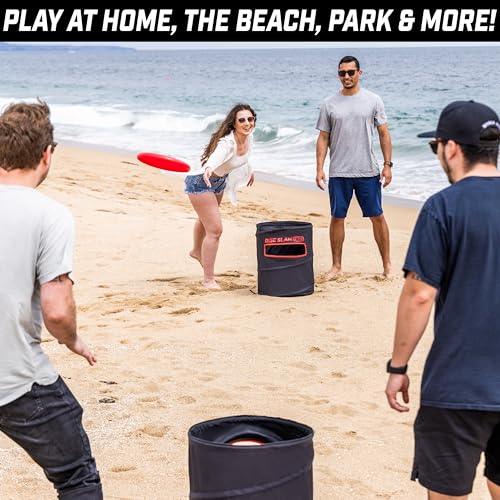 PRO Disc Slam Game for 4 Players - Portable Outdoor Lawn, Beach & Campsite Play