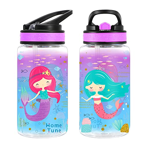 15oz Mermaid Water Bottle for Kids - BPA Free & Leak Proof