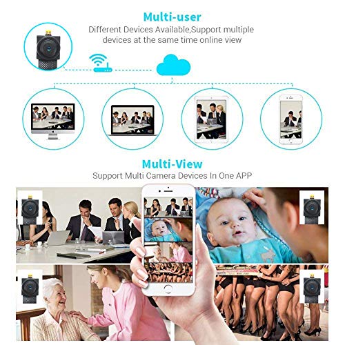 Indoor Surveillance Camera£¬WiFi Camera, HD 4K Camera DIY Module for Home¡¢Office Security - Black