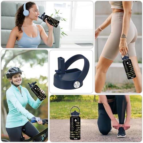 2-Pack Replacement Straw Lid for Hydro Flask Wide Mouth Bottles