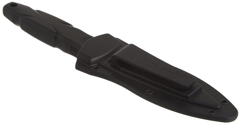Smith & Wesson SWHRT3BF 7.5in High Carbon S.S. Full Tang Fixed Blade Knife with 3.5in False Edge Blade and TPR Handle for Outdoor, Tactical, Survival and EDC