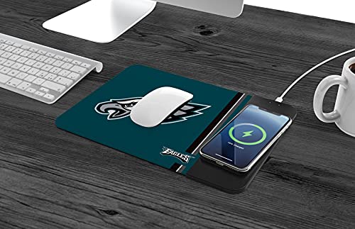 Wireless Charging Mouse Pad with Team Logo - Qi Certified 10W