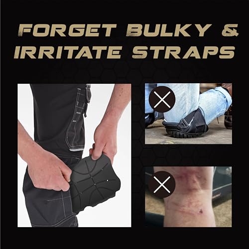 Hmyl Easy 1 Pair Breathable Knee Pad Inserts for Work Pants 11.5''×7.9''×0.45''