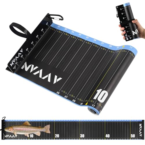 53in Fish Ruler with 1/4-Inch Increments – Waterproof PVC Measuring Board