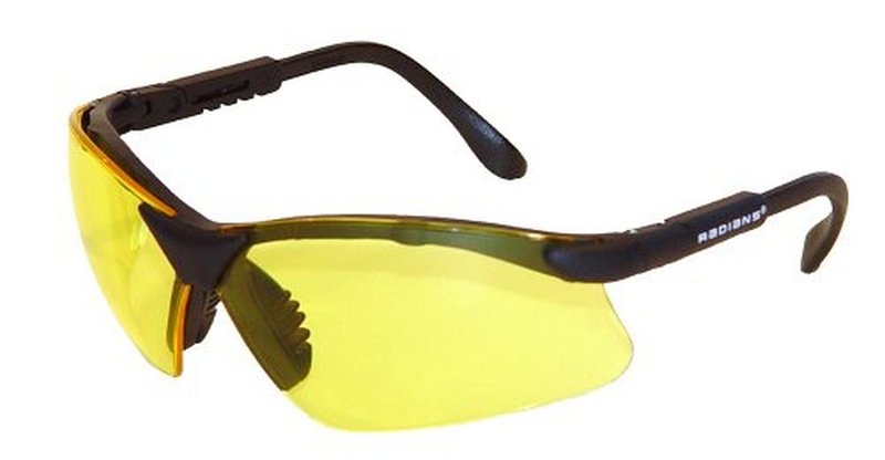 Radians Revelation Protective Shooting Glasses (Amber Yellow Lens/Black Frame)