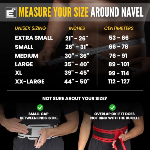 Self-Locking Weight Lifting Belt - 4" Back Support, Medium Black