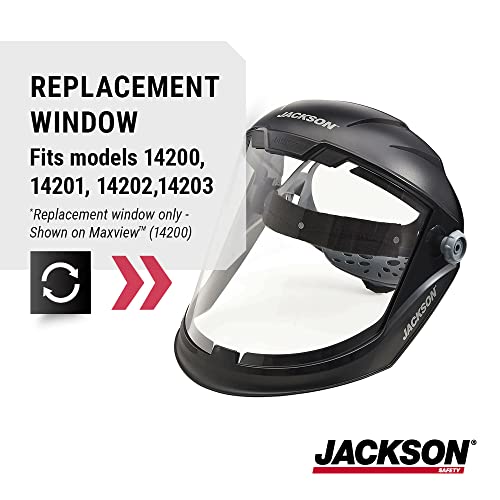 Jackson Safety Replacement Window for MAXVIEW Premium Face Shield Mask - ANSI Z87.1 - Anti-Fog - Clear Tint