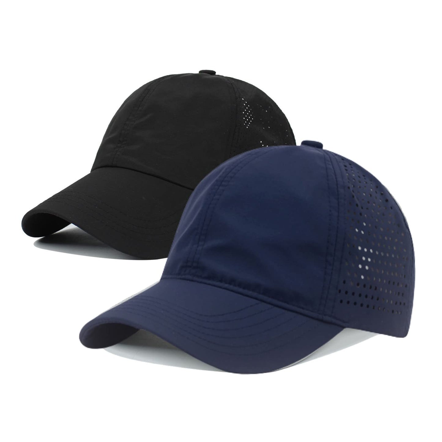 LITSSIN Quick Dry Fit Baseball Cap - UPF 50+ Sun Hat for Fishing, Running