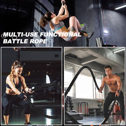 1.5 Inch 30FT Battle Rope - Heavy Duty Exercise Workout Rope